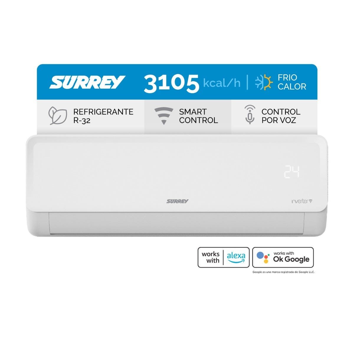 Aire Surrey Inverter Smart R32 3105 frigorías — 553PIQ12N81F
